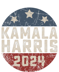 Kamala Harris 2024 For President Retro Button Election Bella+Canvas Jersey Crop Tee