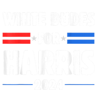 White Dudes For President Harris 2024 High Crown Mesh Back Trucker Hat