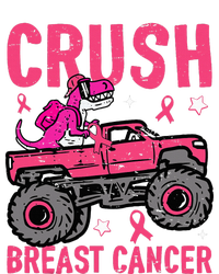 Crush Breast Cancer Awareness Monster Truck Ladies Long Sleeve Shirt