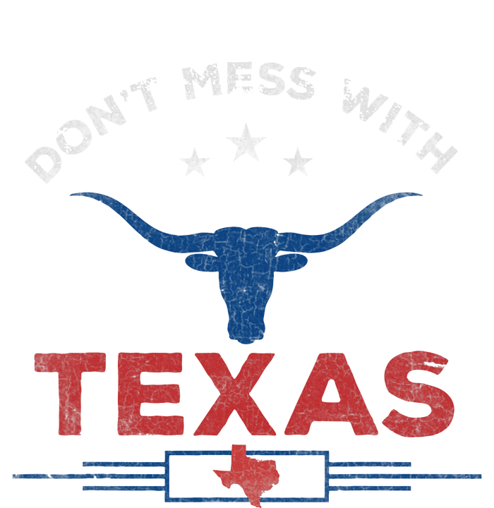 DonT Mess With Vintage Texas Longhorn Funny Vintage Kids Long Sleeve Shirt