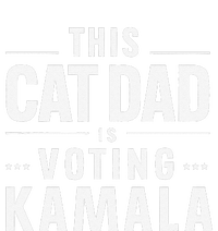 Cat Dad Voting For Kamala President Harris 2024 Vote Blue Women's Fleece Hoodie