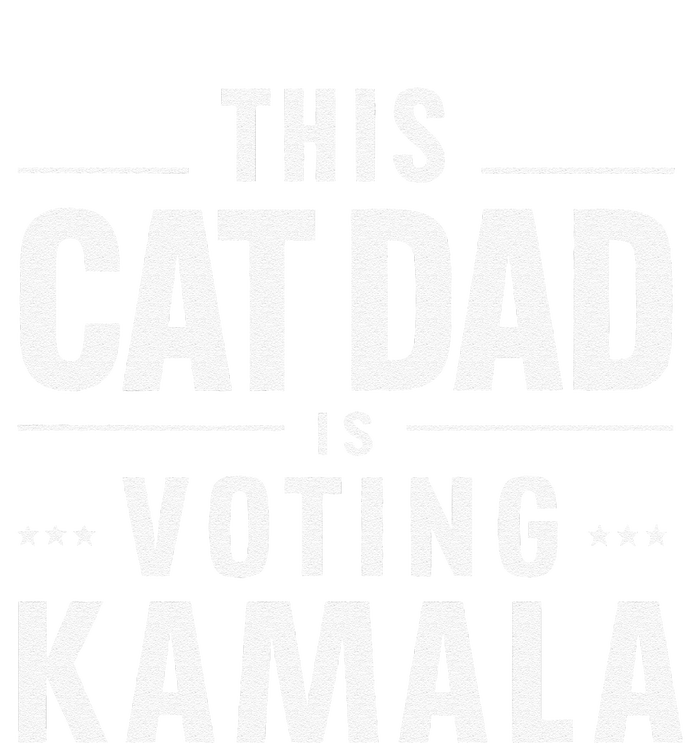 Cat Dad Voting For Kamala President Harris 2024 Vote Blue Women's Fleece Hoodie