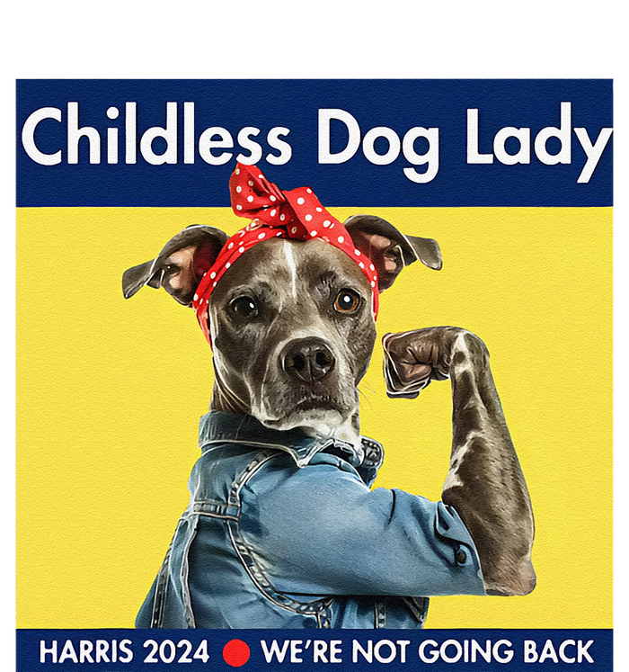 Childless Dog Lady Is Voting Kamala Election Usa 2024 T-Shirt