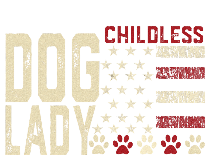 Childless Dog Lady Vote 2024 Us Flag Democratic President T-Shirt