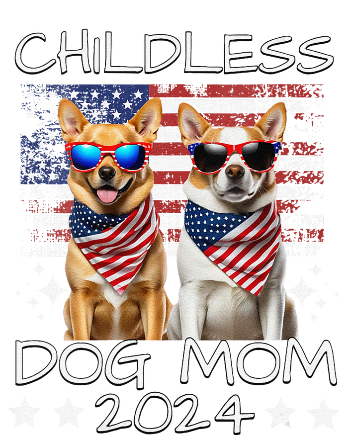 Childless Dog Mom 2024 Elect Vote Kamala Harris 2024 Funny Sustainable Bucket Hat