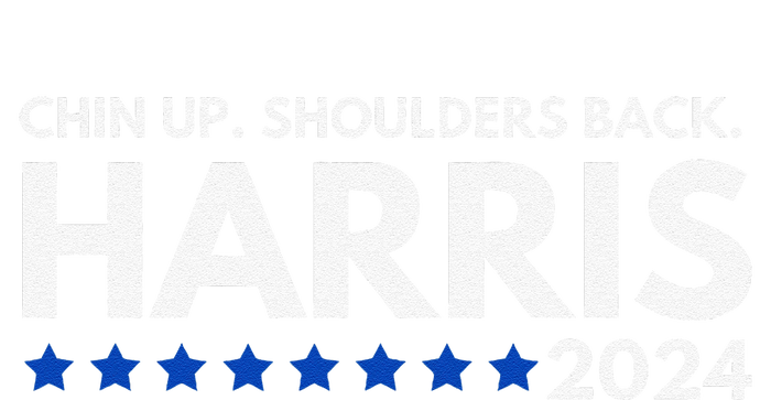 Chin Up Shoulders Back Kamala Harris 2024 Design Sustainable Beanie