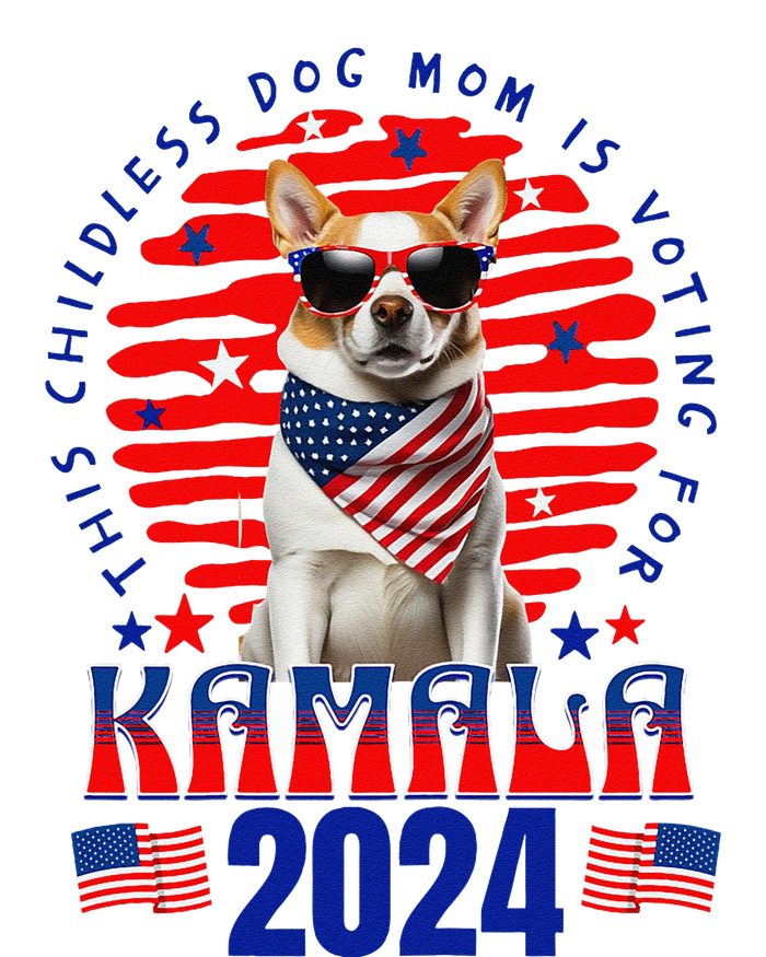 Funny This Childless Dog Mom Is Voting Kamala Harris 2024 T-Shirt