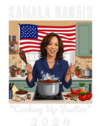 Kamala Harris 2024 Cooking Up Justice Fun Political Yupoong Adult 5-Panel Trucker Hat