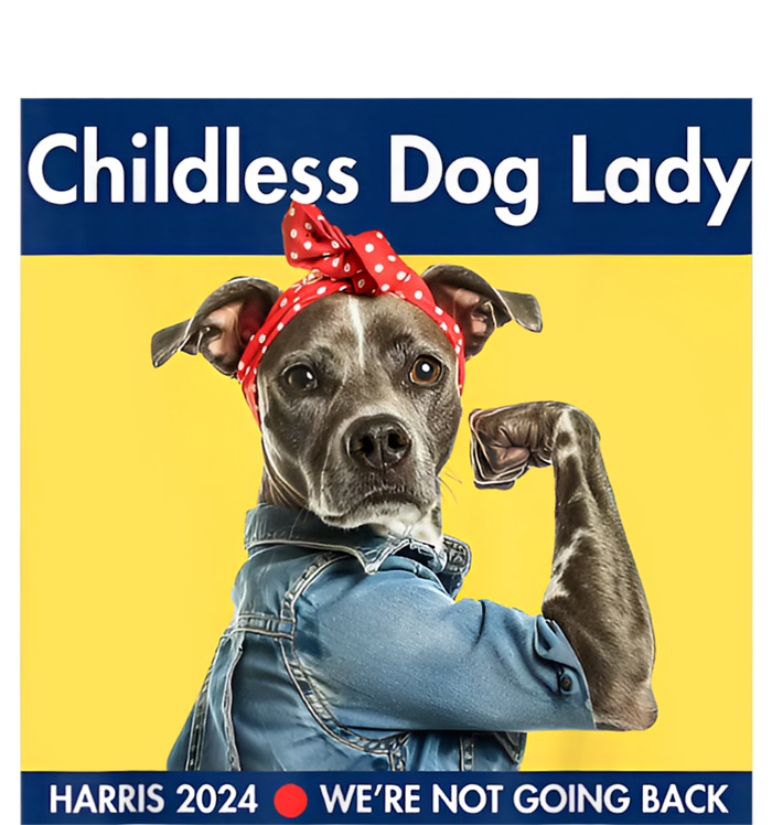 Childless Dog Lady Is Voting Kamala Election Usa 2024 High Crown Mesh Back Trucker Hat