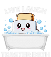 Live Laugh Toaster Bath Funny Saying Tie-Dye T-Shirt