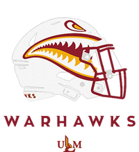 Louisiana Monroe Ulm Warhawks All Season Football Helmet T-Shirt