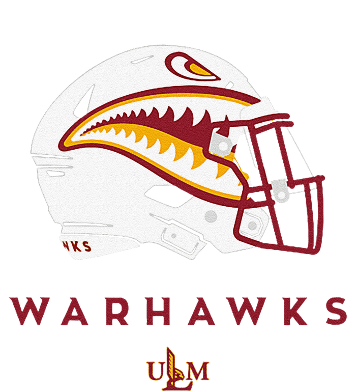 Louisiana Monroe Ulm Warhawks All Season Football Helmet T-Shirt