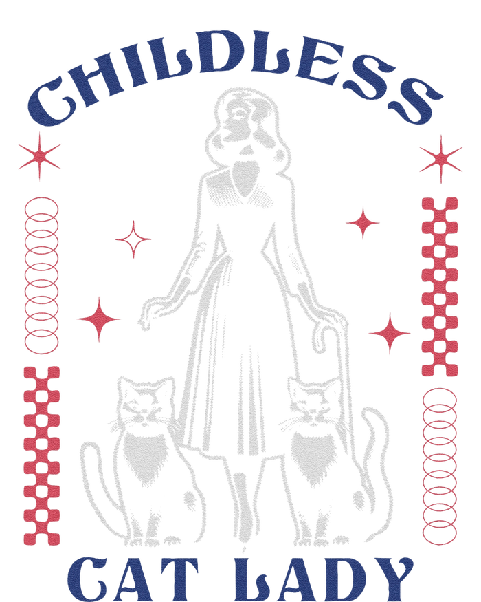 This Childless Cat Lady Ladies Is Voting Retro 2024 Usa Premium T-Shirt