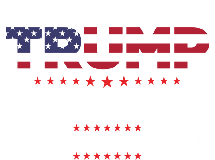 Trump 2024 The Return Make Liberals Cry Again Cute Gift V-Neck T-Shirt