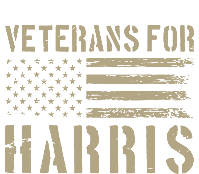 Veterans For Harris 2024 Military Vets Kamala Harris Cropped Pullover Crew