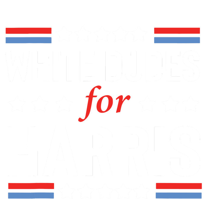 White Dudes For Kamala Harris High Crown Mesh Back Trucker Hat