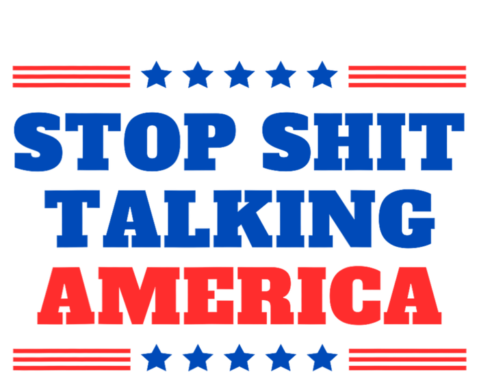 Stop Shit Talking America Usa Speech Democrat Kamala Women's Pullover Hoodie