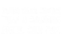 Never Drive Faster Than A Guardian Angel Can Fly Gift Stripe Pom Pom Beanie