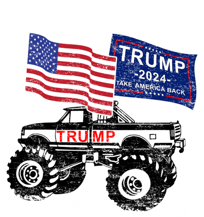 Trump Monster Truck Rally Trump Flag Trump 2024 Gift T-Shirt