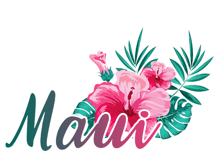 Maui Hawaii Hibiscus Flowers Hawaiian Toddler T-Shirt