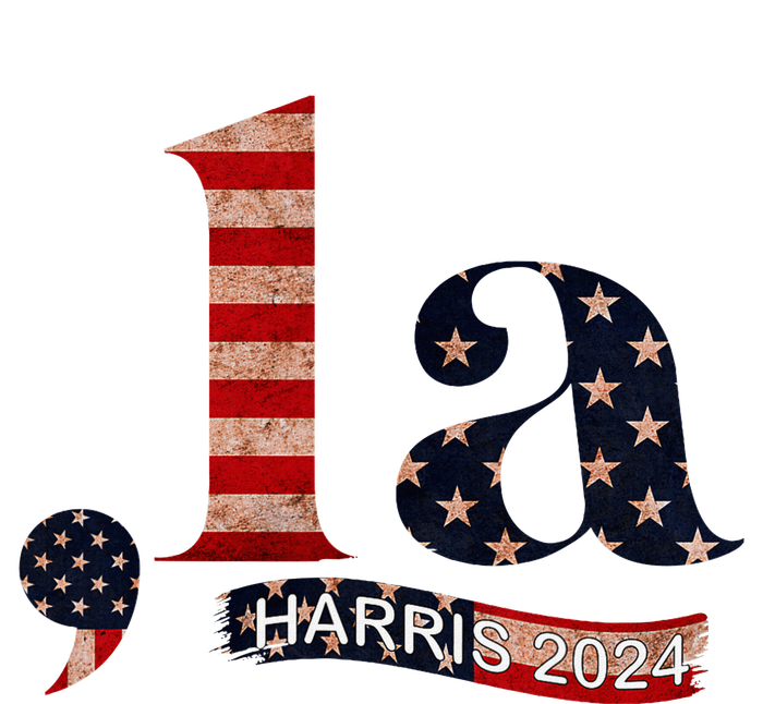 Comma La Kamala Harris For President 2024 USA-Made Doggie Bandana