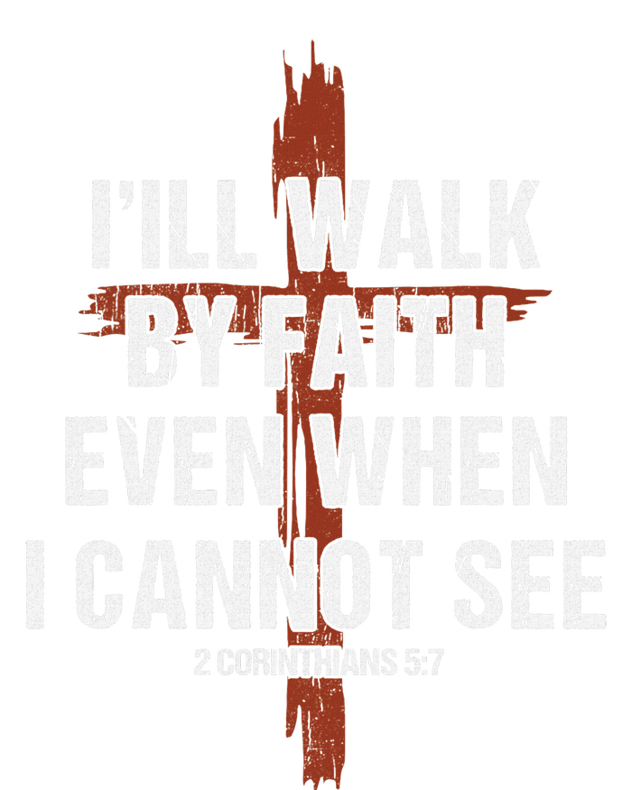 I Will Walk By Faith Even When I Cannot See Christian Jesus Kids Long Sleeve Shirt