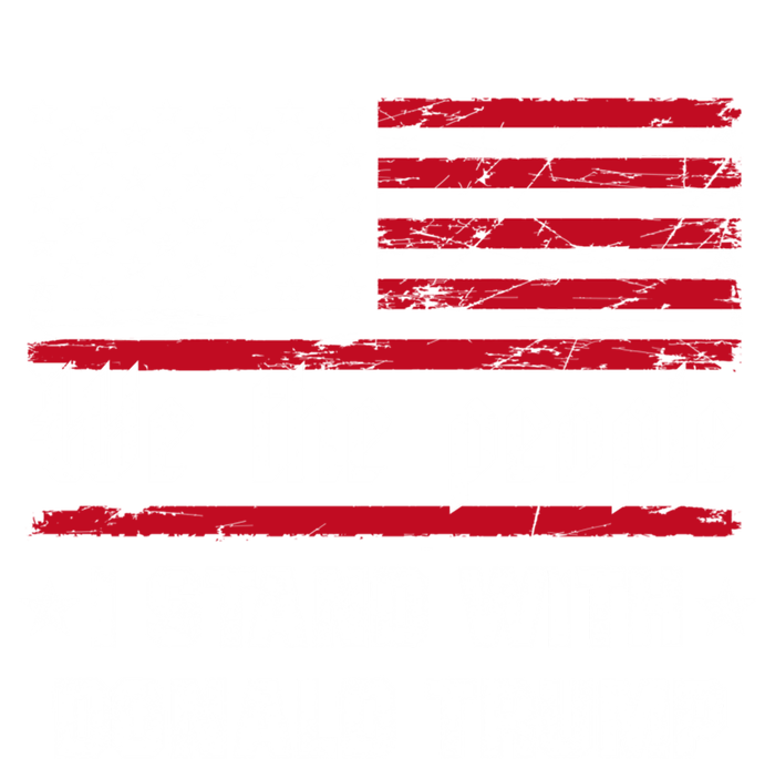 We The People I Stand With Donald Trump 4th Of July Usa Flag Gift Coaster