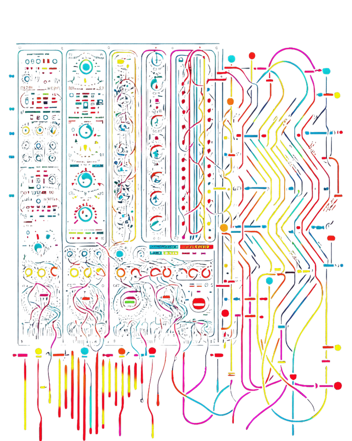 Analogue Synthesiser Electronic Music Modular Life T-Shirt