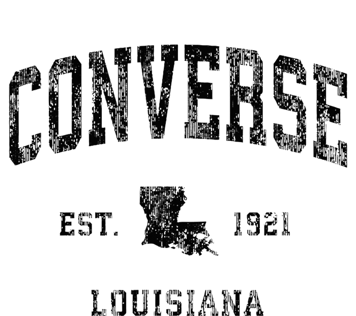 C.O.N.V.E.R.S.E Louisiana La Vintage Athletic Black Sports Design Urban Pullover Hoodie