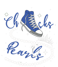 Royal Blue Chucks And Pearls Insulated Varsity Jacket