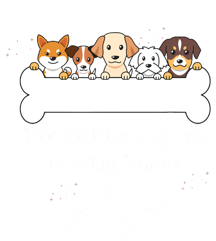 This Childless Dog Lady Is Voting Kamala Dog Lovers Funny Kids Hoodie