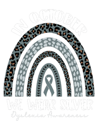 In October We Wear Silver Leopard Rainbow Dyslexia Awareness Long Sleeve Pajama Set