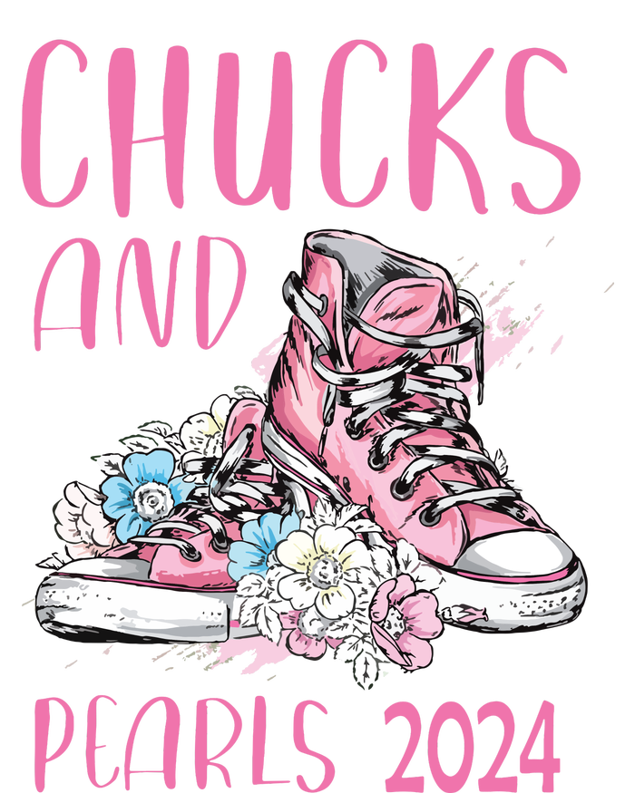 Chucks And Pearls 2024 Cute Women Gifts T-Shirt