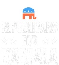 Republicans For Kamala Harris Cropped Pullover Crew