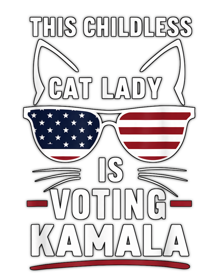 This Childless Cat Lady Is Voting Kamala Harris 2024 T-Shirt