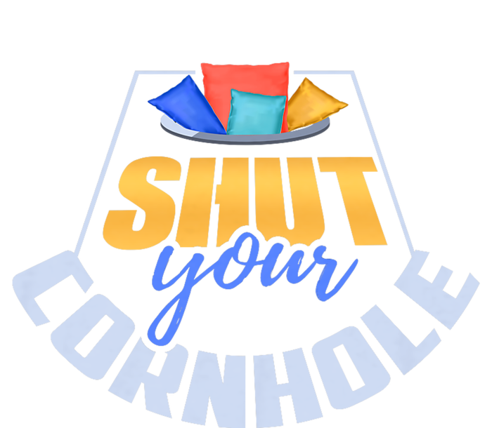 Funny Shut Your Cornhole Bean Bag Toss Game Kids Long Sleeve Shirt