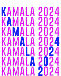 Kamala Harris 2024 Vote Democratic President Text Repeating T-Shirt