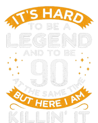 ItS Hard To Be A Legend And 90 Years Old Dad 90th Birthday Full Zip Hoodie