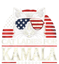 Cat Ladies For Kamala Funny Cat 2024 President Kamalaharris T-Shirt