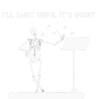 Funny Skeleton Music Teacher ILl Wait Until ItS Quiet Sustainable Beanie