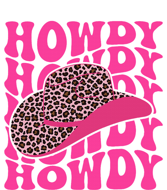 Groovy Howdy Leopard Hat Western Country Cute Cowgirl T-Shirt