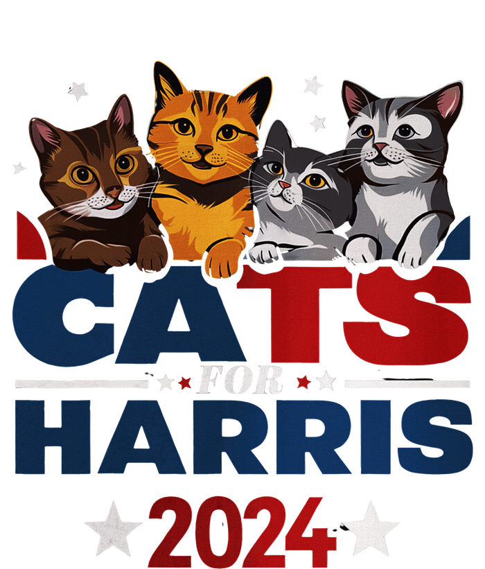 Cats For Harris 2024 Kamala Harris For President 2024 Kids Long Sleeve Shirt