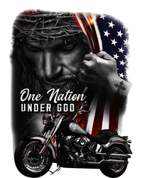 Biker Christian Motorcycles Lover One Nation Under God Softstyle CVC T-Shirt