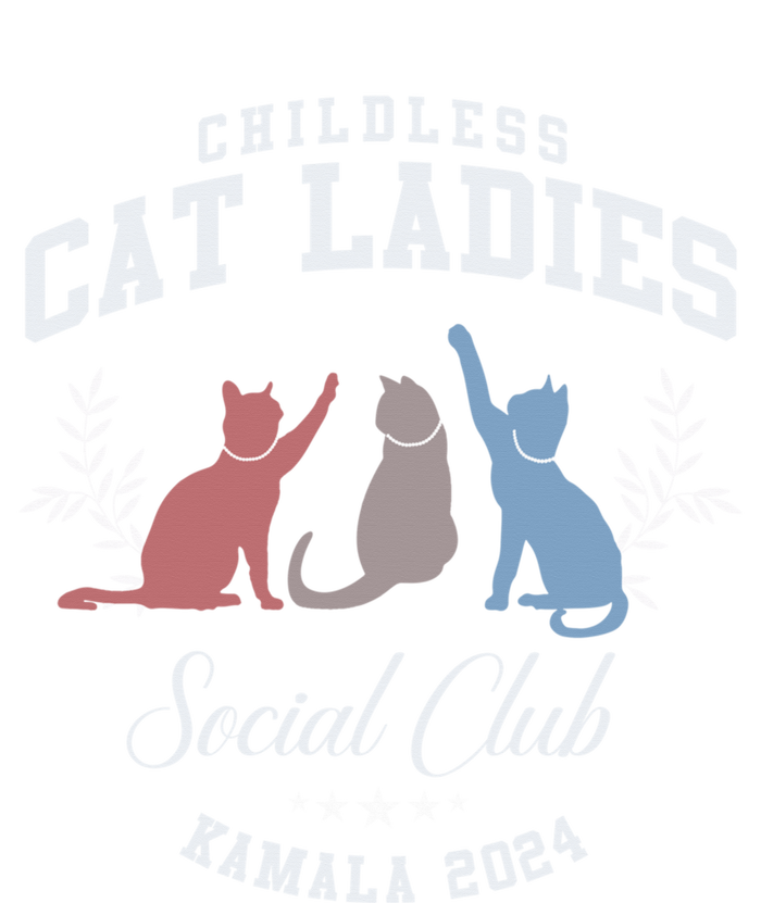 Childless Cat Ladies Social Club Voting Kamala Election 2024 Tie-Dye T-Shirt