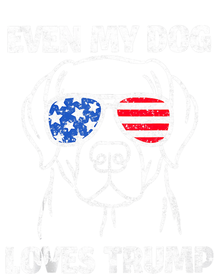 Labrador Dog Flag Sunglasses Even My Dog Loves Trump 2024 Snapback Five-Panel Rope Hat