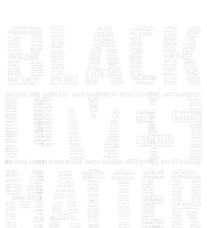 Black Lives Matter With Names Of Victims Blm Kids Long Sleeve Shirt