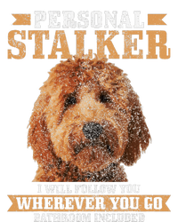 Goldendoodle Personal Stalker Funny Golden Doodle Mom Women's Long Sleeve Flannel Pajama Set 