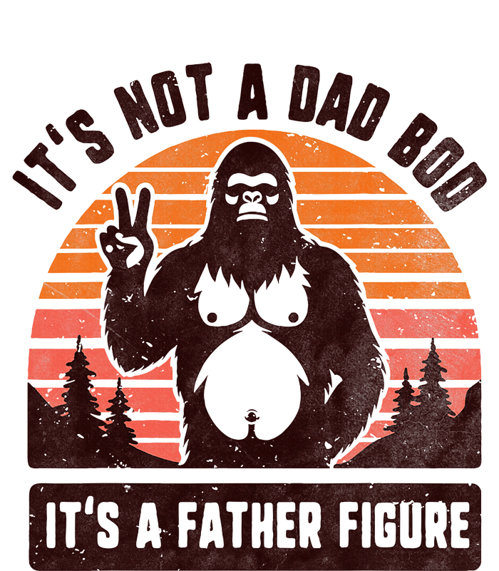 Retro ItS Not A Dad Bod ItS A Father Figure Funny Bigfoot Cooling Performance Crew T-Shirt