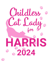 Childless Cat Lady For Harris 2024 Cat Lovers Kamala Harris 2024 T-Shirt