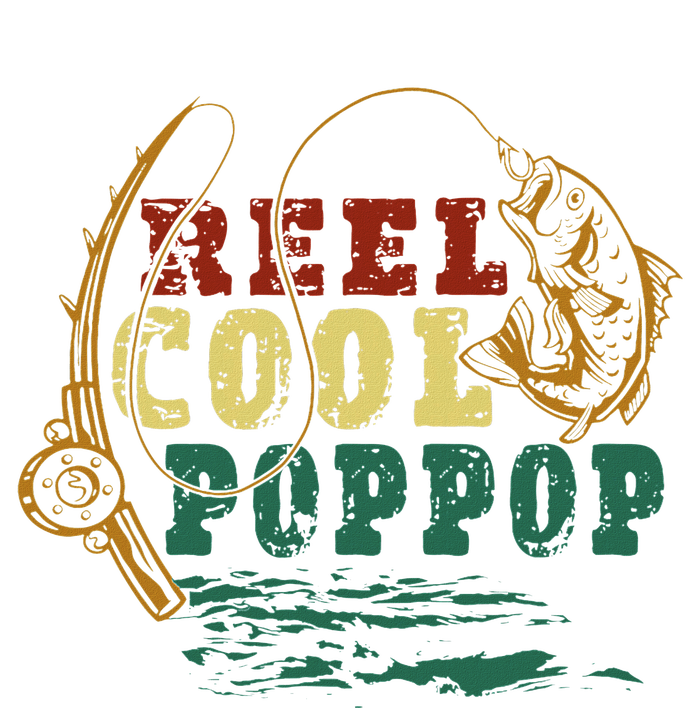 Reel Cool Pop Pop Vintage Fishing Funny Grandpa Fisherman T-Shirt